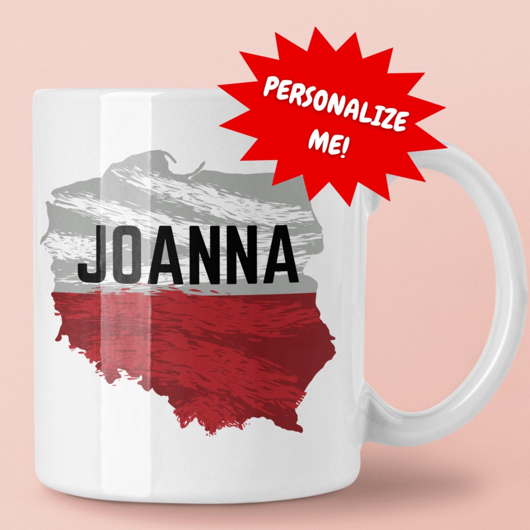 Poland Mug, Personalized Polish Mug, Custom Name Polska Mug, Poland Gift, Polska Gift, Polish