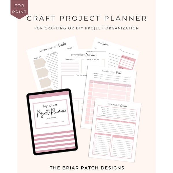 Printable Craft & DIY Project Planner