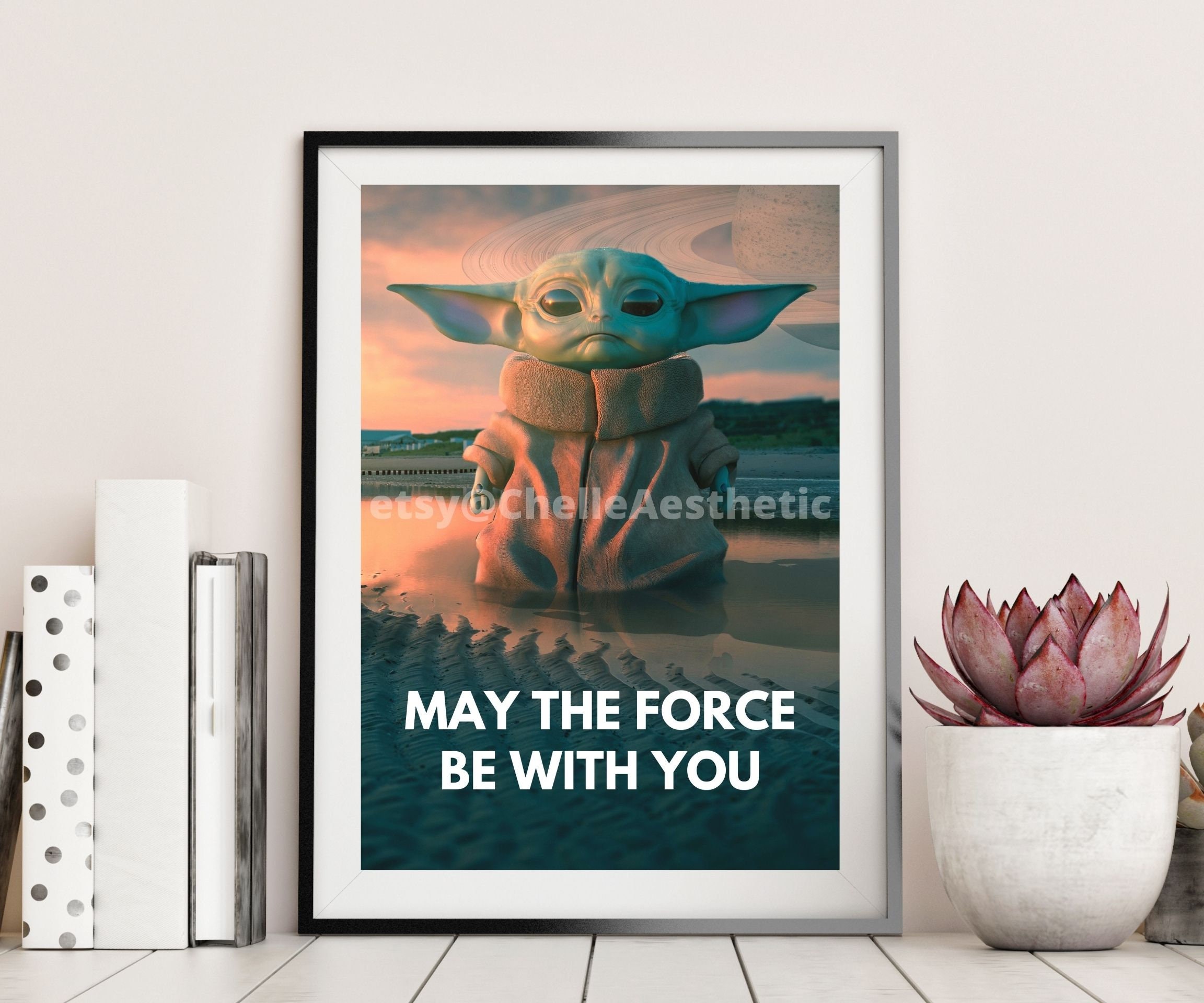 Baby Yoda Decor Baby Yoda Gifts Starwars Decor Starwars - Etsy