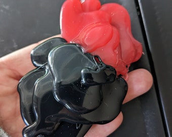 Red & Black Blob Magnet