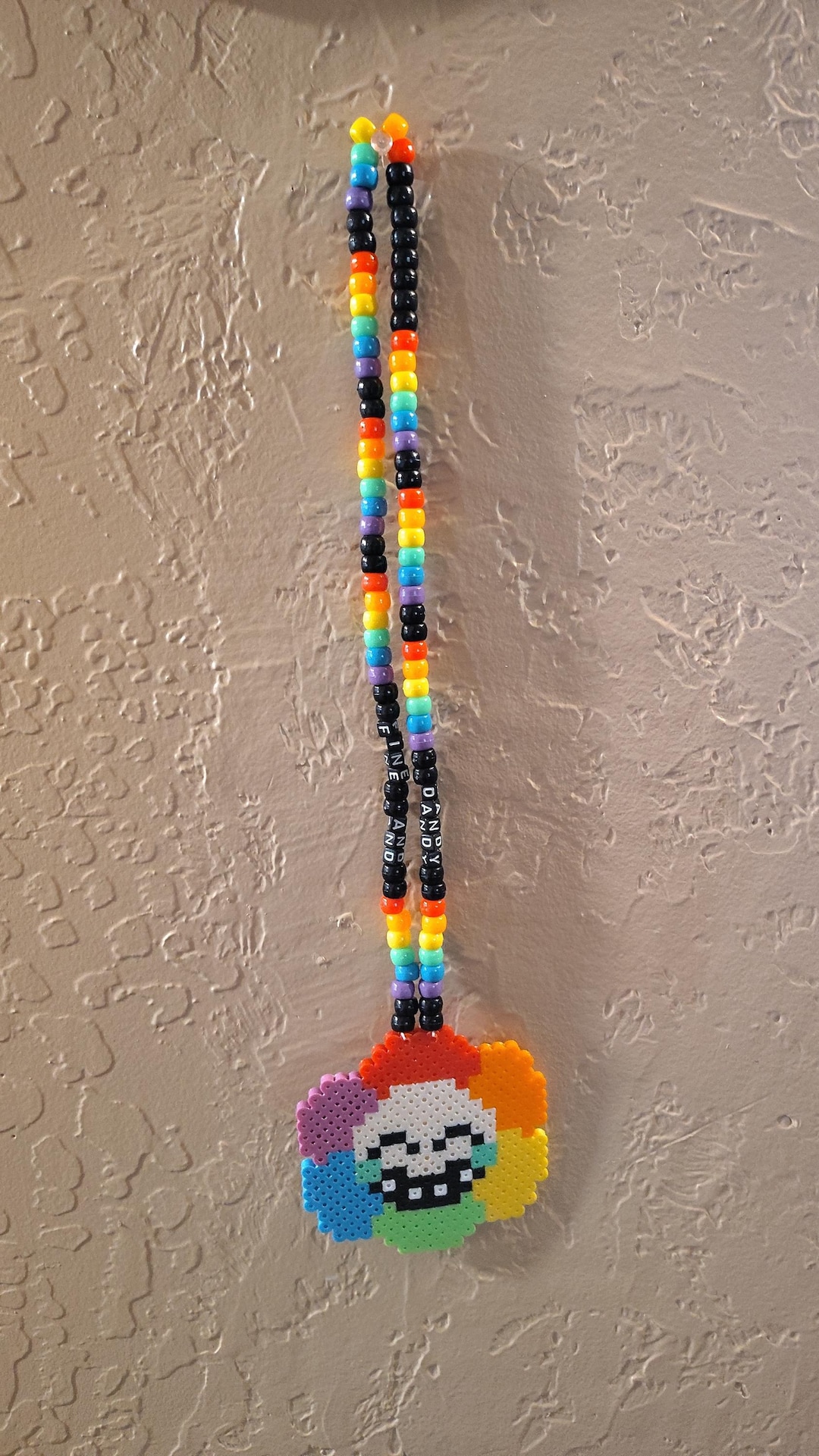 2 Piece Dandy's World Dandy Perler Beads Pendant Pony Bead Kandi ...