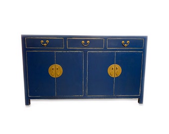 Asian Shiny Lacquer Ming Style Buffet Table