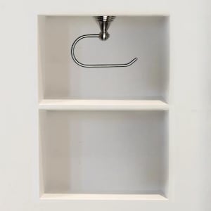 Drywall Flush Recessed - Toilet Paper Holder Niche - with Single Storage