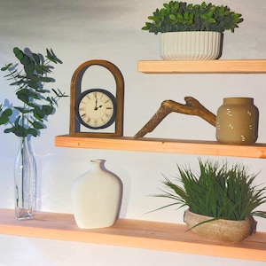 Solid Wood Rustic Timber Floating Shelf