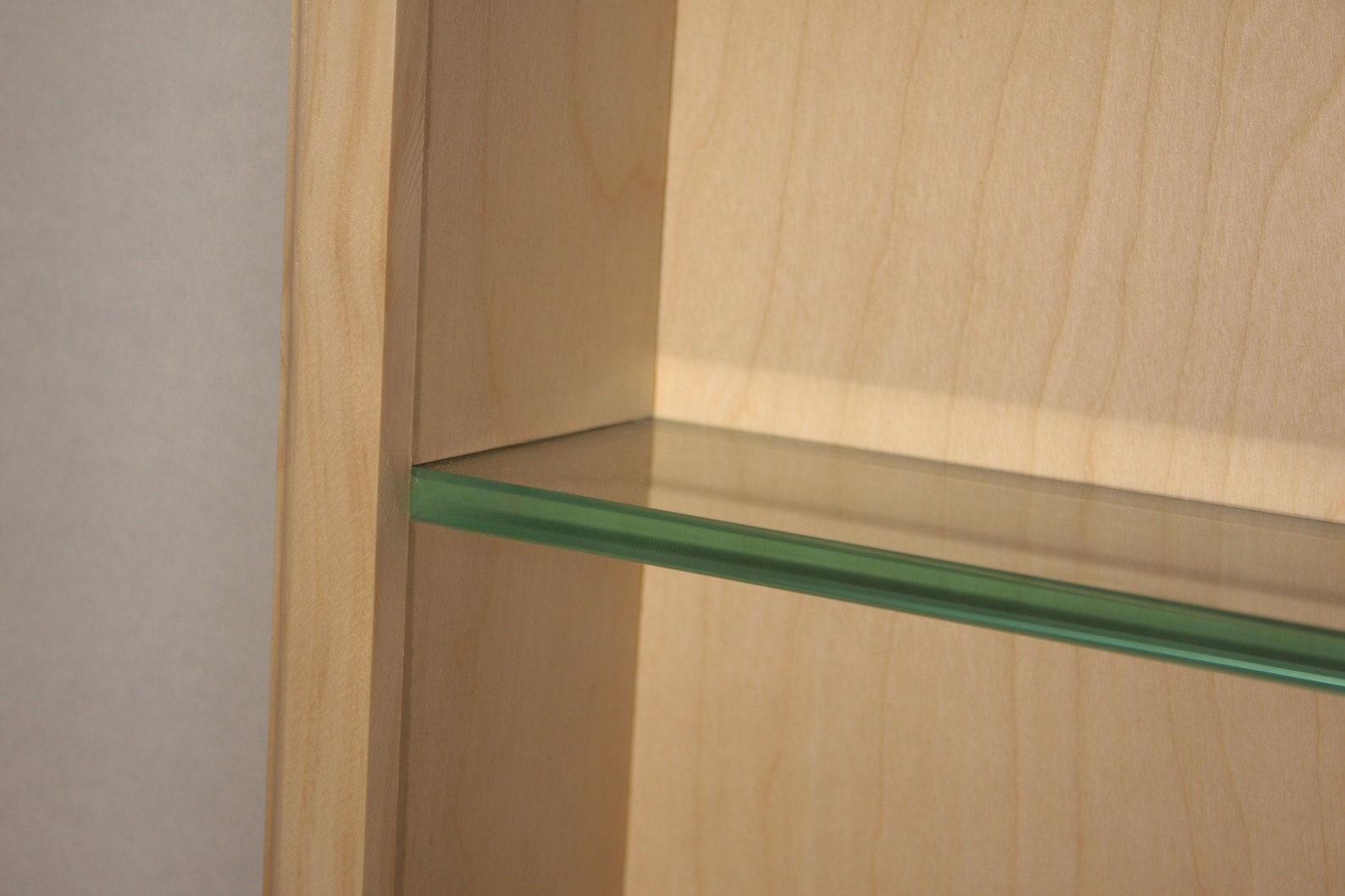 Recessed Wall Storage With Glass Shelves 24 X 14 Etsy