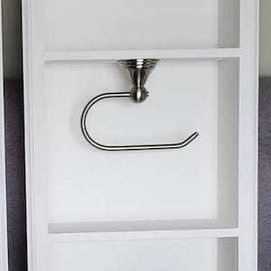 Recessed Niche Toilet Paper Holder with Double Storage