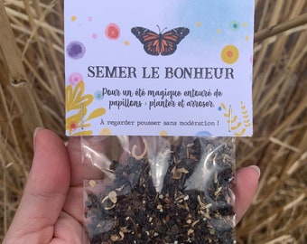 Sow happiness! wildflower seeds butterflies birds summer bees teacher gift wedding summer