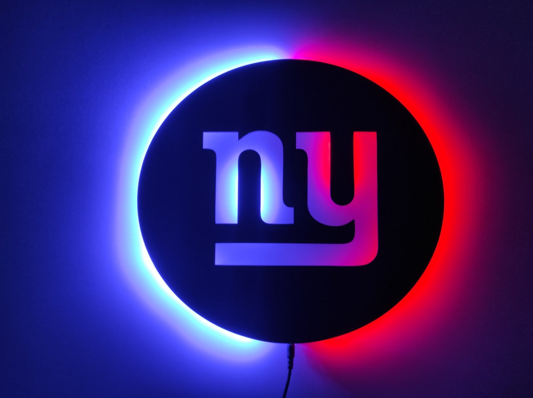 New York Giants, LED Football Sports Fan Wall Decor Sign Gift,man Cave