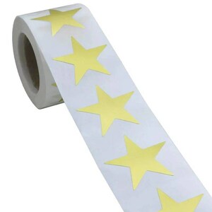 1 Inch Gold Star Stickers Child Reward Packaging Students Motivational School  Decorations Students Five Points Star Label Tag