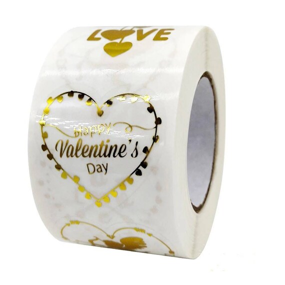 Valentine's Day Tissue Paper Love Gold Heart | Zazzle