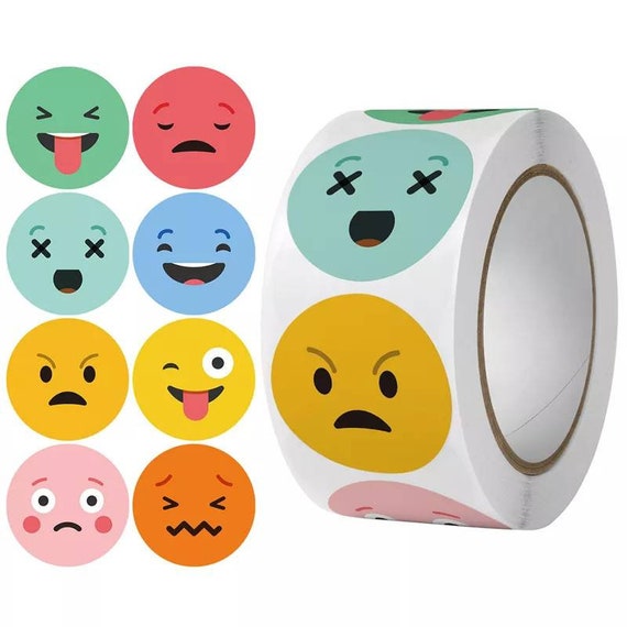 1 Zoll Emoji Smiley Aufkleber 8 Emotionen Etiketten Belohnung Aufkleber  Motivations Tags Kinder Belohnung Gut gemacht Aufkleber Lehrer Lieferungen  -  Schweiz