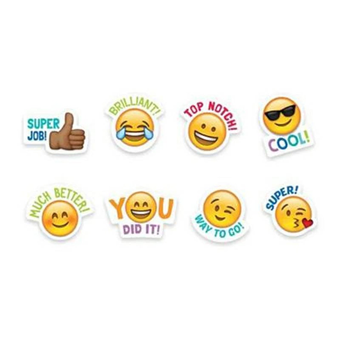1inch Emoji Stickers Reward Stickers Motivational Message Etsy
