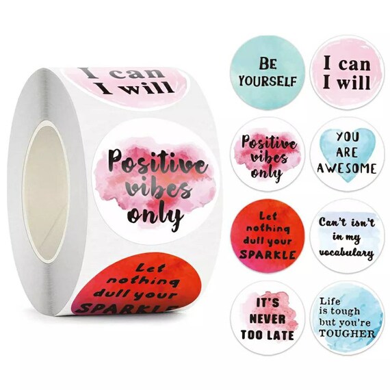 Motivational Stickers | Encouragement Quotes Stickers | Positive Reward  Phrase Cute Vinyl Decals for Kids Teens Students