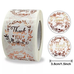 Thank You Stickers Rolls Business Labels