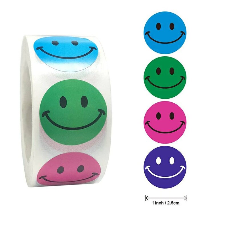 1 Inch Smiley Face Sticker Emoticon Sticker Reward Stickers - Etsy UK