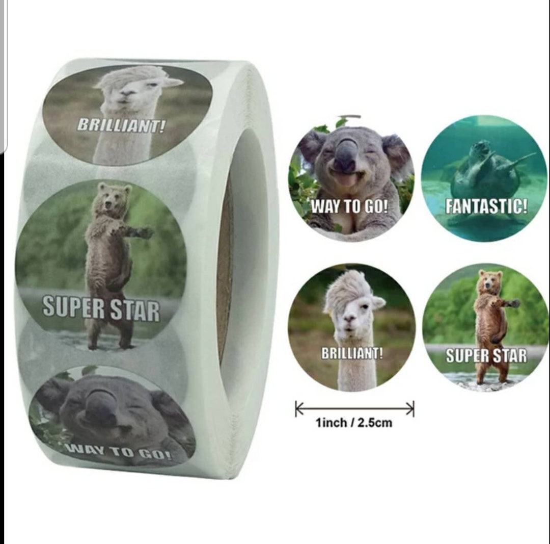 Reward Stickers for Teachers Animals Stickers 25mm Kids - Etsy Reward Stickers for Teachers Animals Stickers 25mm Kids - Etsy