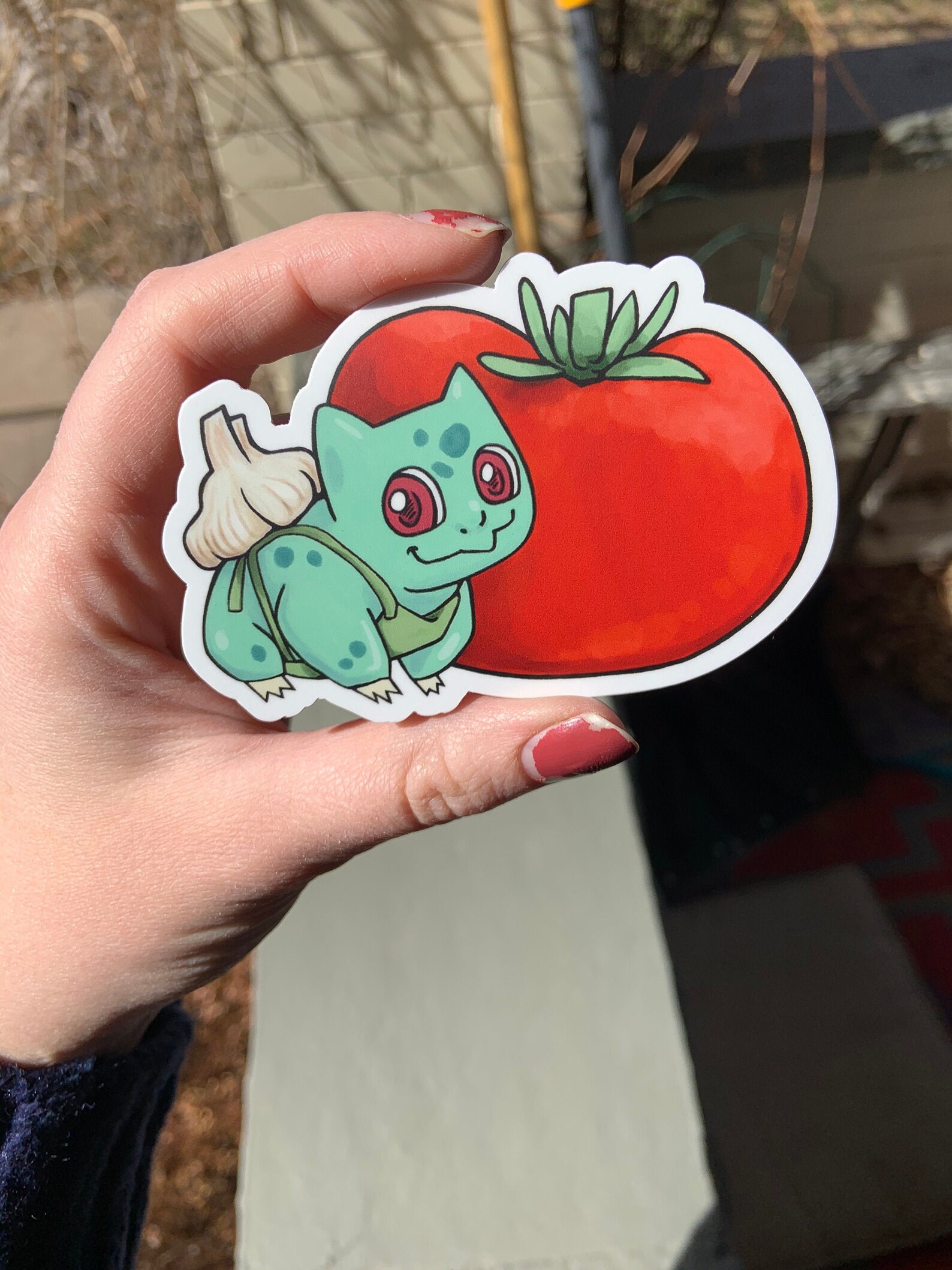Pokemon Cooking Garlic Bulbasaur Vinyl Sticker Durable Etsy
