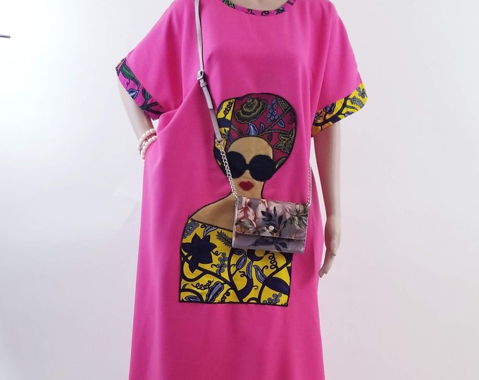 Women Ankara African Traditional Patch Gown
