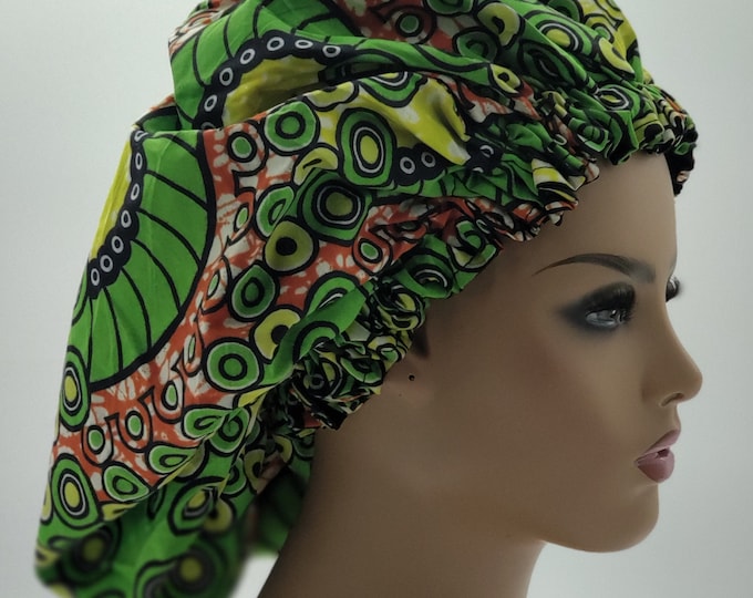 African Print Ankara Silk Reversible Bonnet