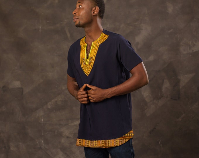 Men's African Print Danshiki Shirt