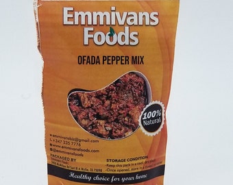 Multi-Purpose Hot Pepper Sauce Mix / Ofada Rice Pepper Mix / Ayamase Hand Blended Pepper Mix , 4oz