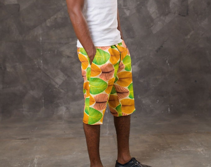 Men's African Print Ankara Summer  Short