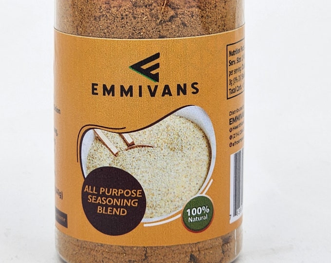 Emmivans All Purpose Seasoning Blend Salt Free No Preservatives, Non GMO, Stews, Pasta, Jollof and Fried Rice, Chicken 5oz Spices & Herbs