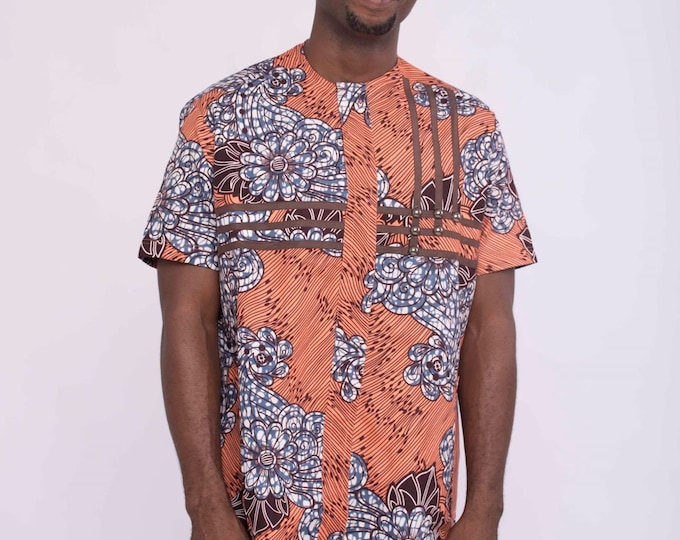 Wale African Ankara Print Top