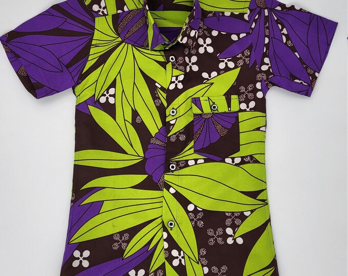 Boys Ankara Short Sleeve Top