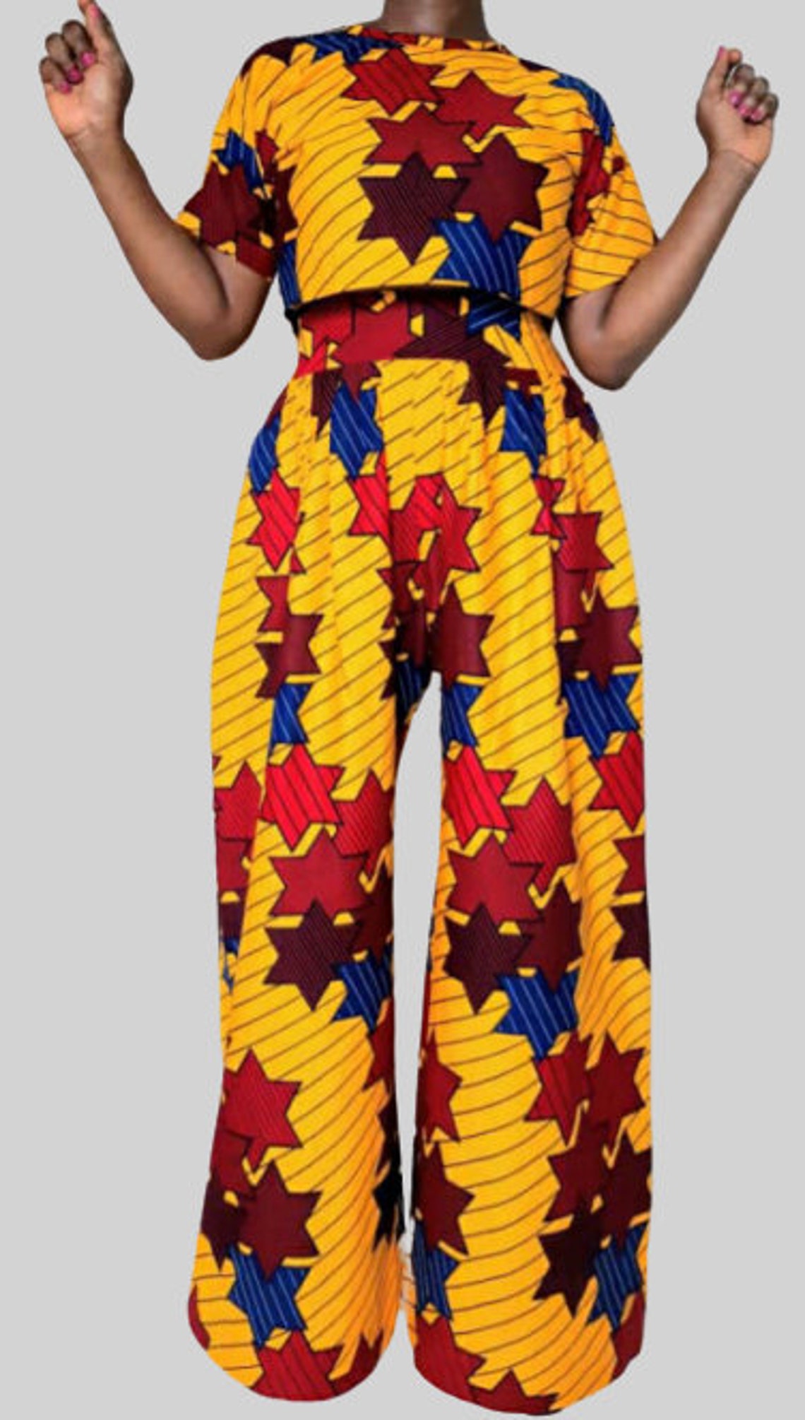 Signature High Waist Wide Leg Pant & Top Etsy