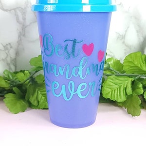 Personalized Hot Color Changing Travel Coffee Cup | Reusable Plastic Coffee Cup with Lid