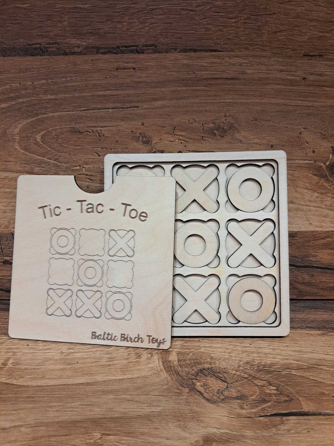 Laser Cut Tic Tac Toe Svg Template Puzzle Svg Kids Game Dxf Gc Ai ...