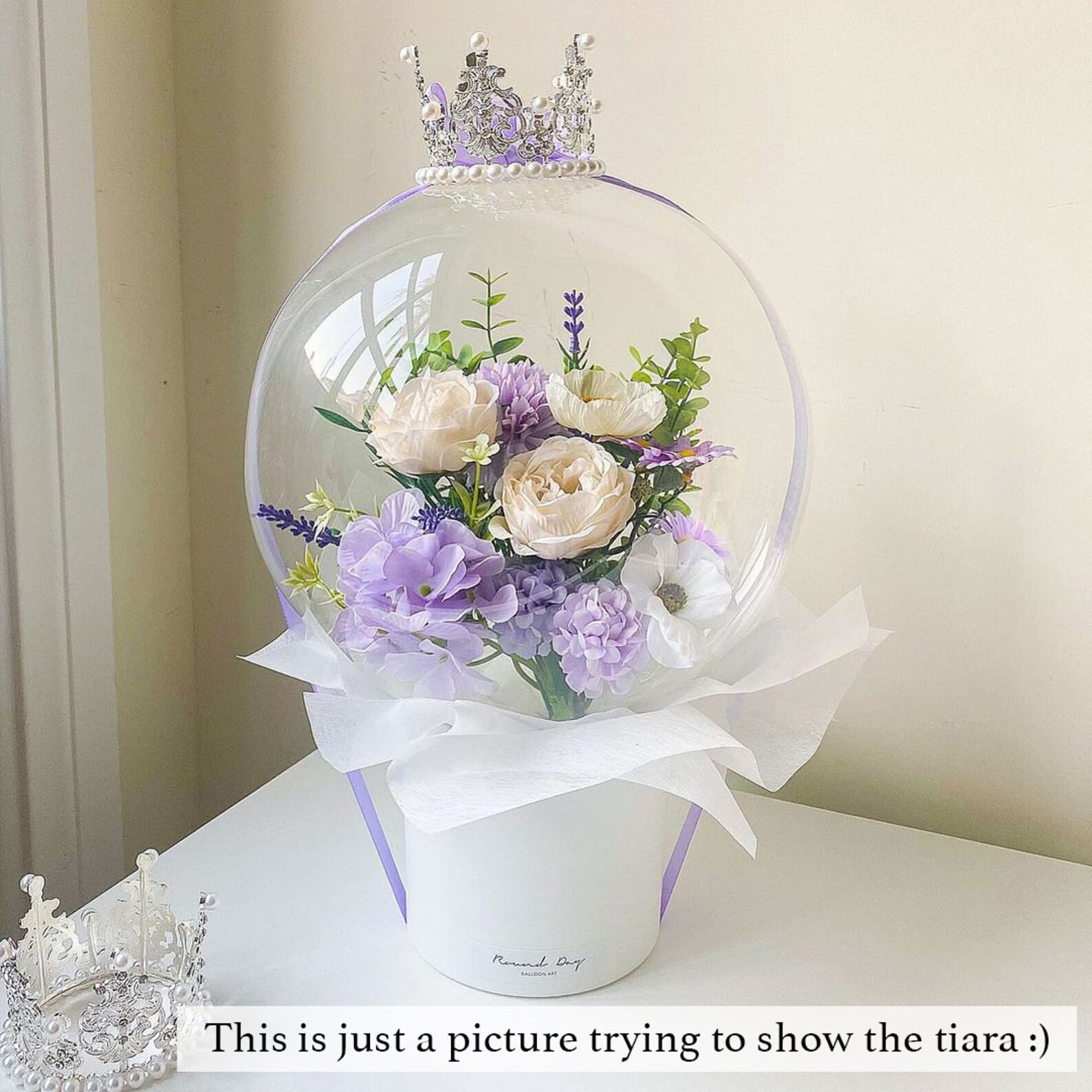 Peach Rose Flower Balloon Flower Balloon Personalized Etsy