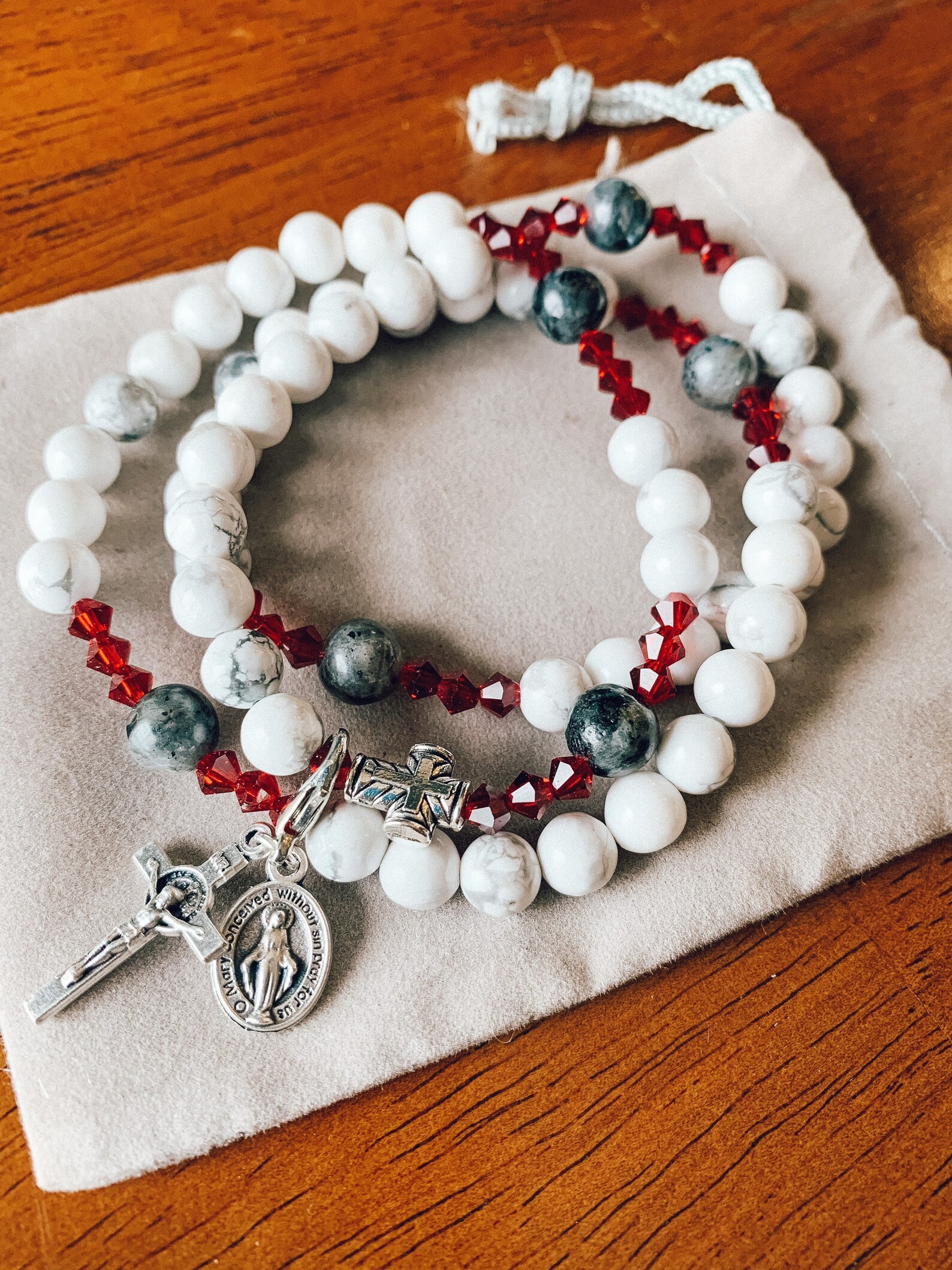 Stretch Rosary Bracelet Customizable Catholic Gift Etsy