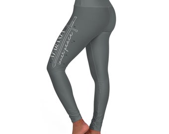 Ataraxia High Waisted Yoga Leggings, ACOTAR, inner peace, valkyrie, athletic wear, workout pants, bookish merch