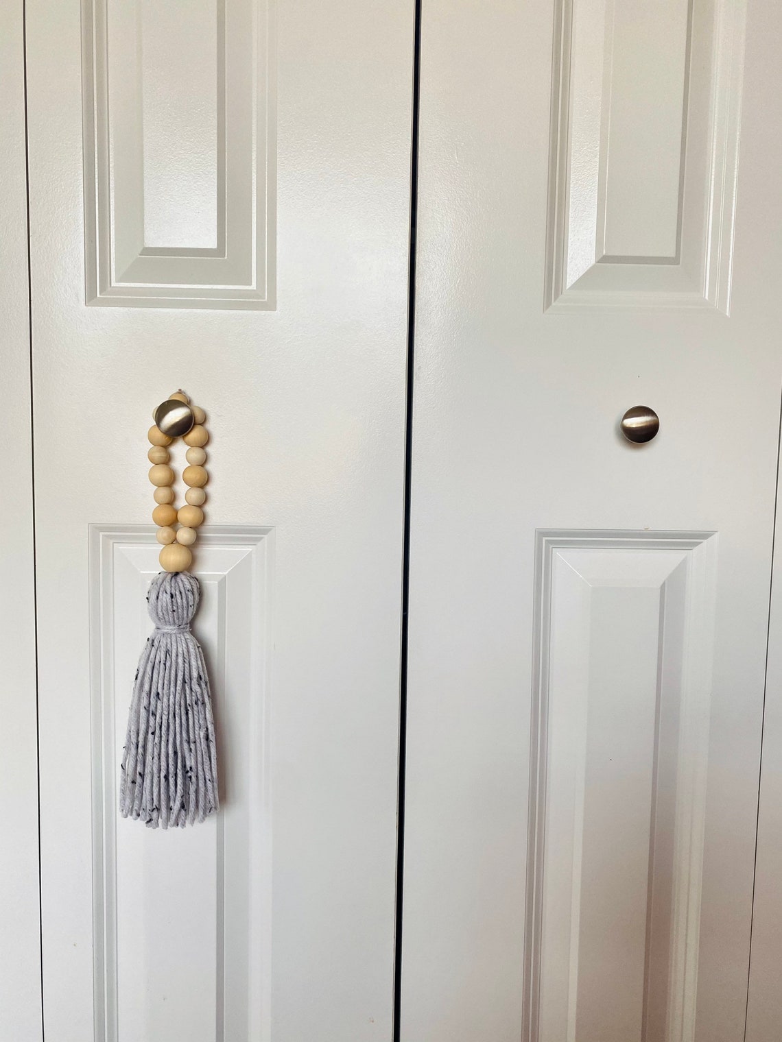 Door Knob Tassel Door Hanger Tassel Wooden Bead Tassel Etsy