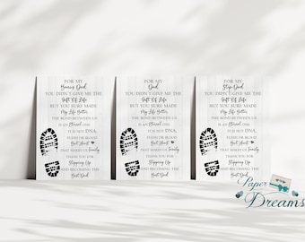 Thank You For Stepping Up Print, Step Dad, Fathers Day Gift, Present, Birthday, Wall Art, Poster Art, Bonus Dad - Unframed Print - 6 Sizes