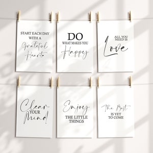 Inspirational, Positive, Affirmations, Motivational Message Print Poster, Home Décor, Gift, Typography Quotes Gift Minimalist Prints 7 sizes