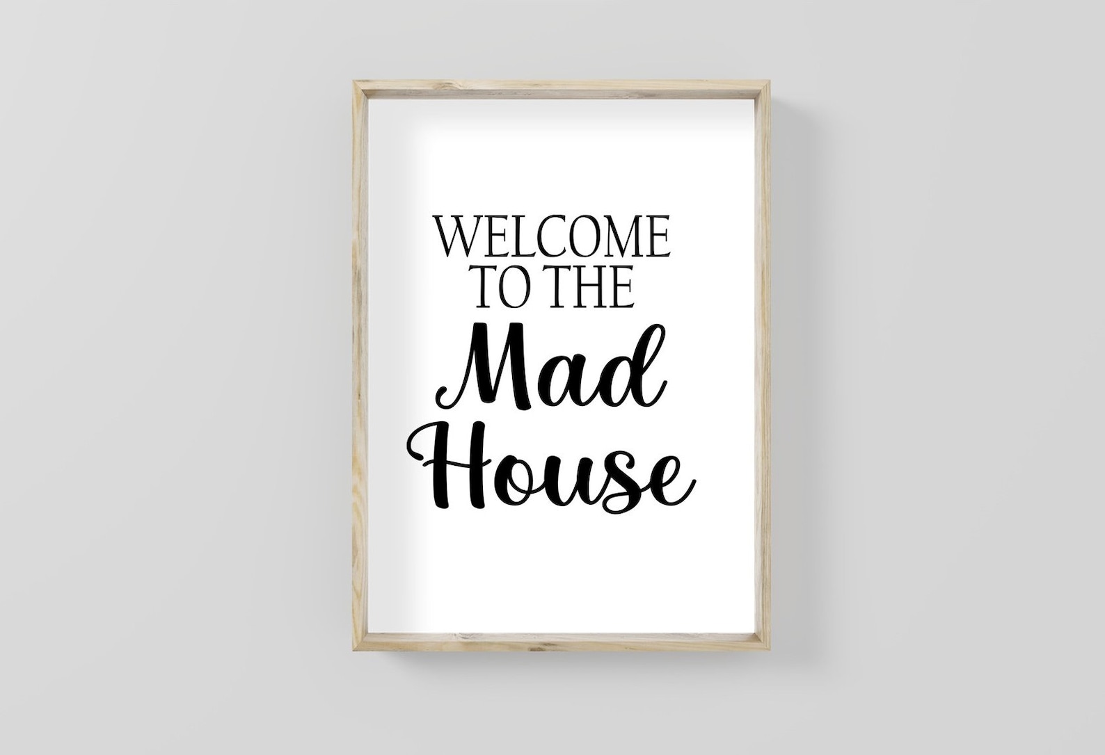 To The Mad House Print Hallway Prints Housewarming Etsy To The Mad House Print Hallway Prints Housewarming Etsy
