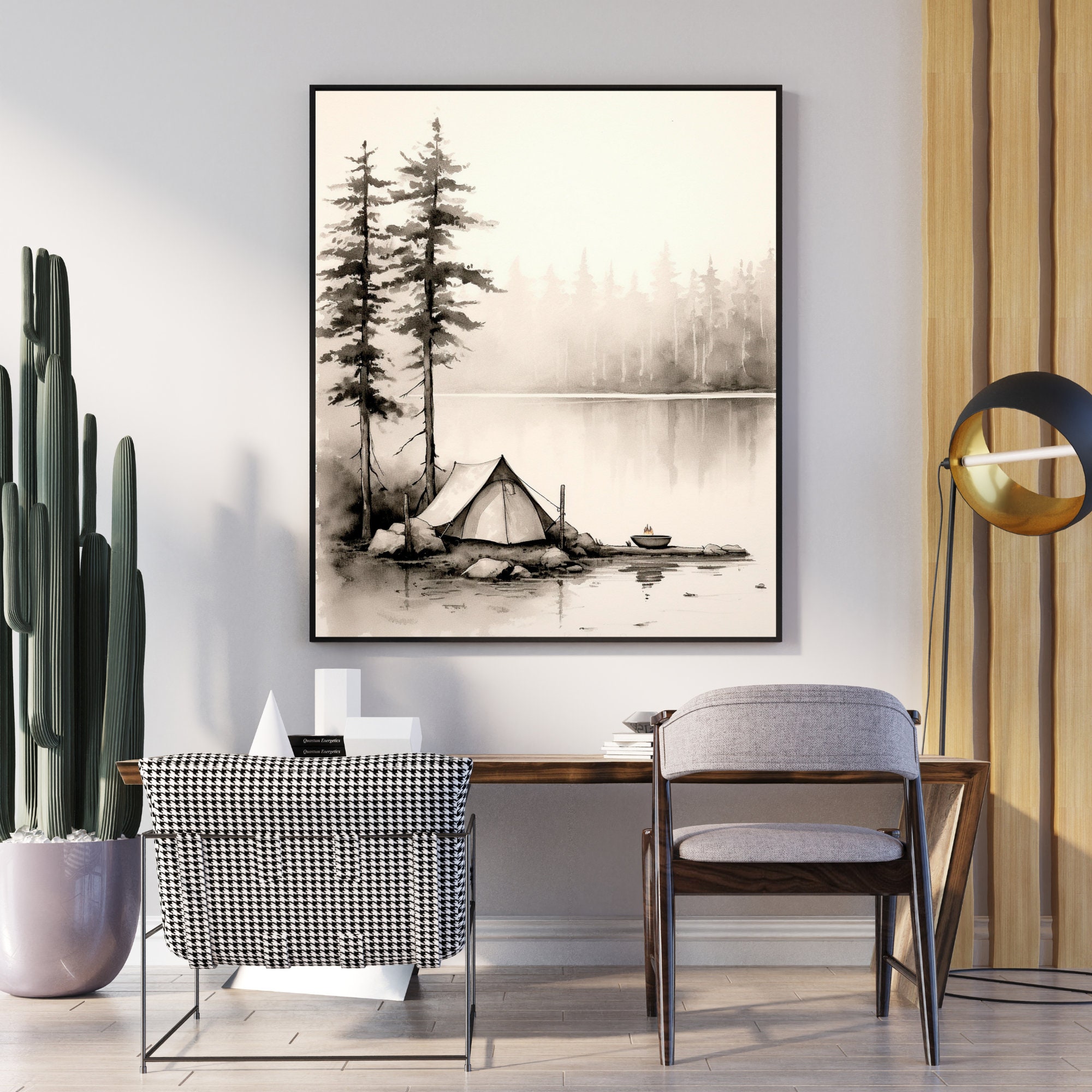 Horizon Zero Dawn Print, New Horizons Poster, Lake Art Print Peaceful ...