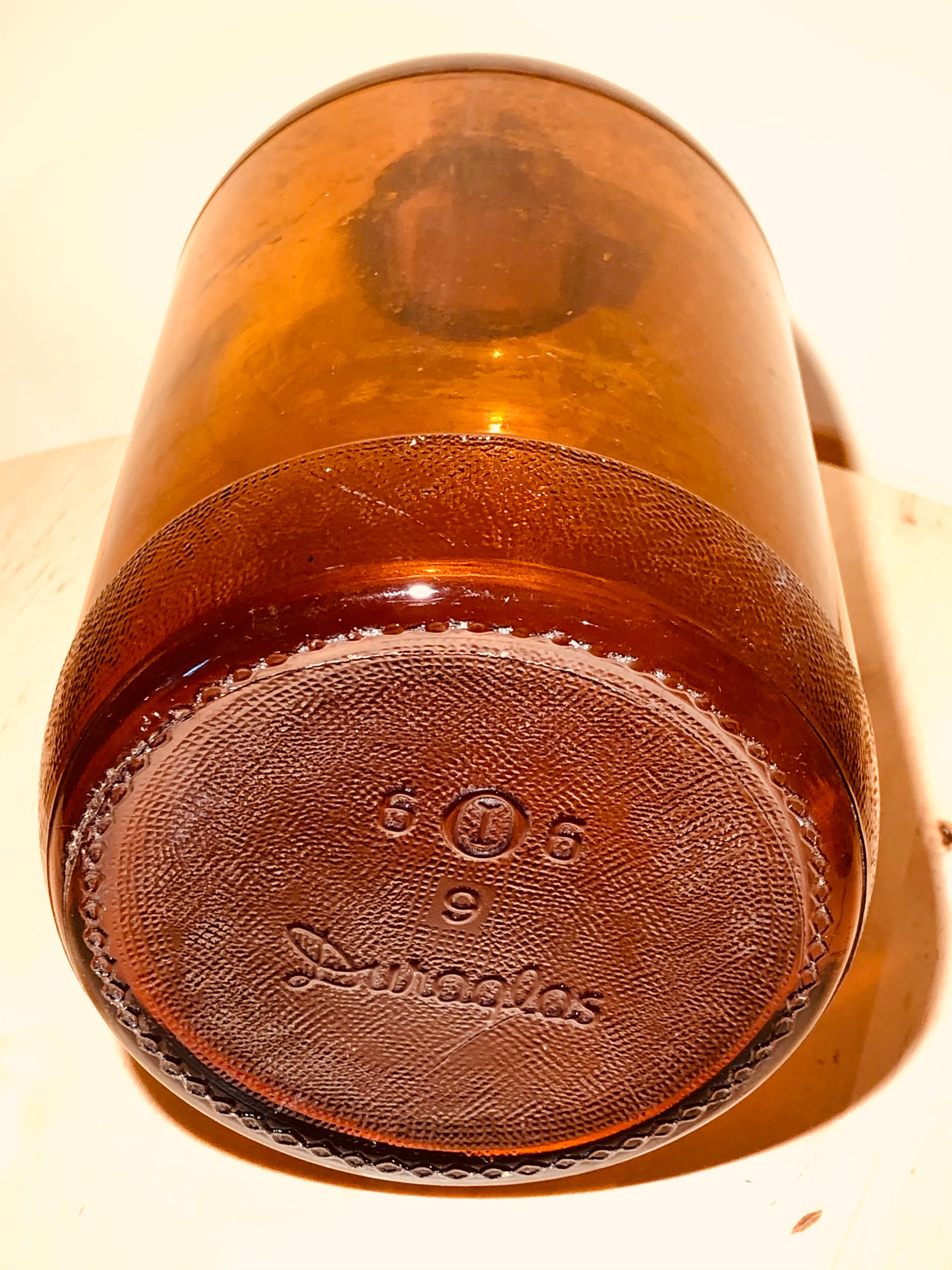 Collectible Vtg Duraglas Rustic Brown Glass One Gallon Bottle Jug Metal Screw Lid 11hx4.5w Etsy UK