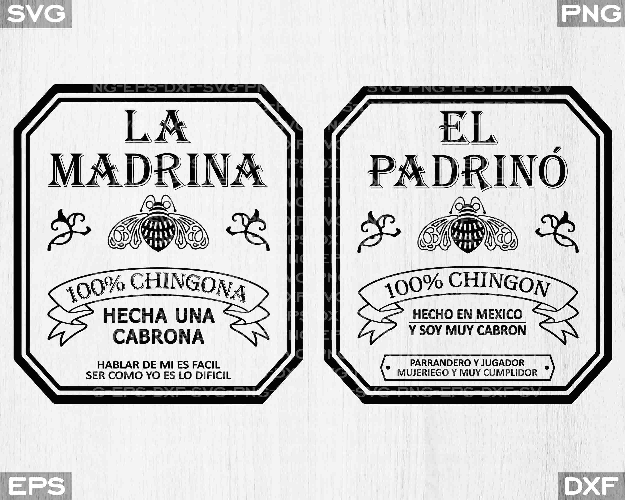 El Padrino SVG La Madrina SVG El Padrino Png La Madrina Etsy Singapore