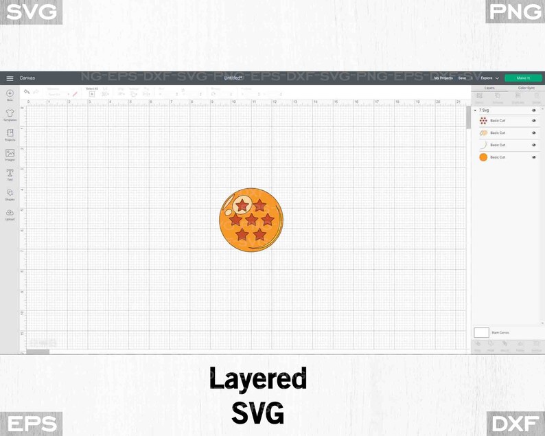 Goku Svg Cricut Cut File Dragon Ball Svg Silhouette Cut File Japanese