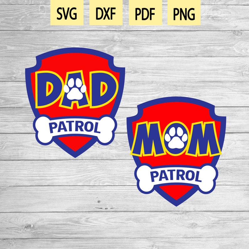 Download Dad logo Patrol svg Mom logo Patrol svg Family Patrol logo ...
