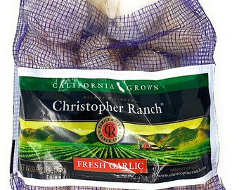 2 Pound Fresh Garlic USA grown up in California Heirloom Gilroy Finest, Pack of 1