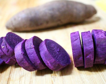 Japanese Purple Sweet Potato (1 LB)Excellent yields and flavor. Stores well Active Restock requests: 0