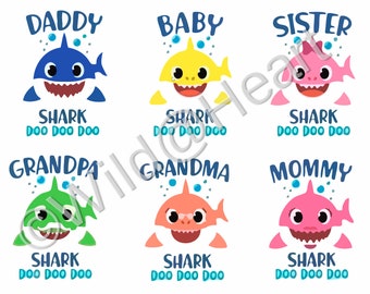 Download Baby Shark Clip Art Etsy