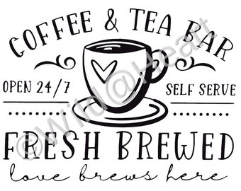 Coffee And Tea Svg Etsy