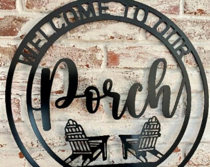 Porch Metal Sign, Porch Decor, Personalized Metal Sign, Front Patio ...