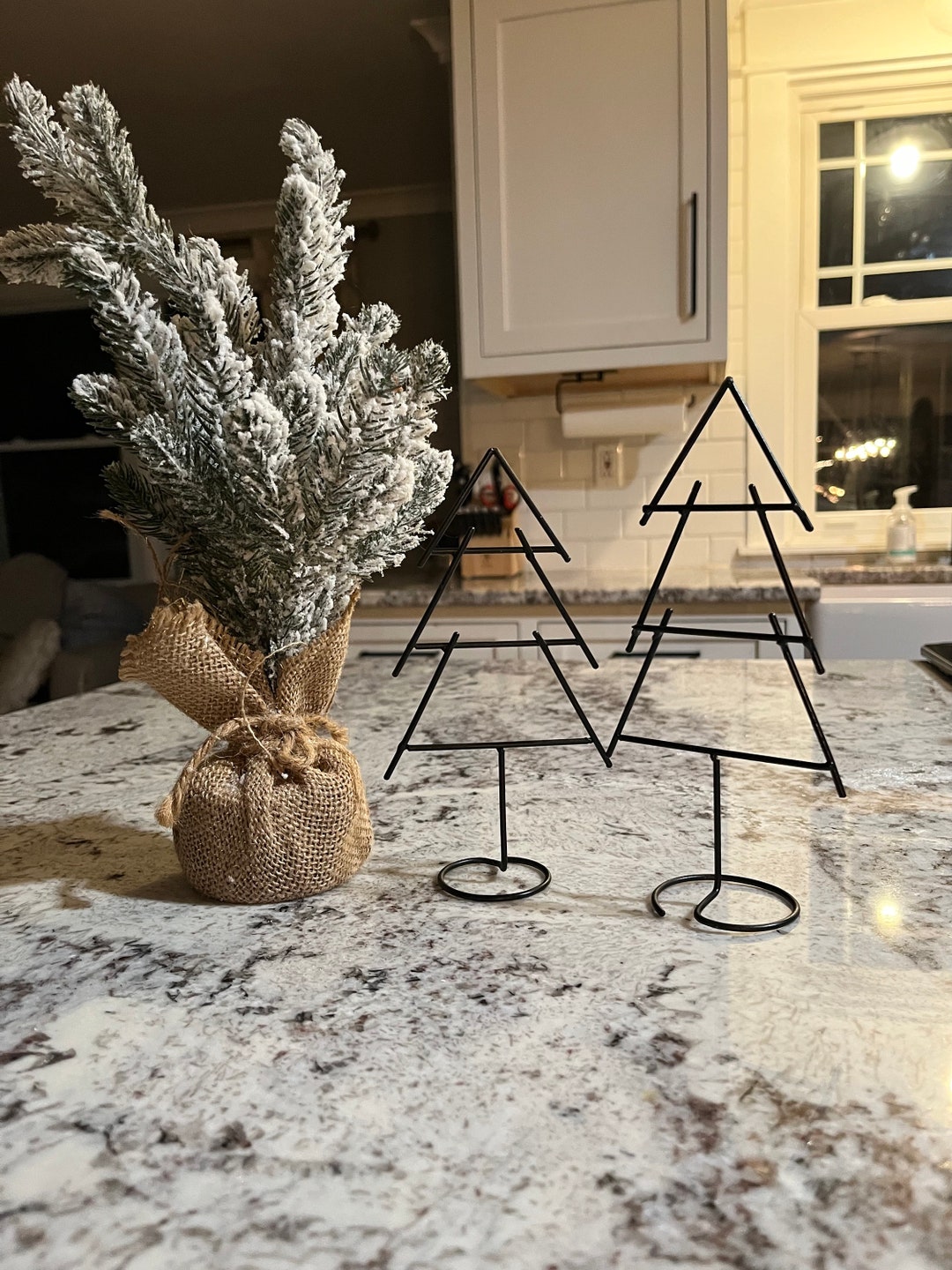 Small Decorative Metal Christmas Trees,countertop Christmas Decor,table